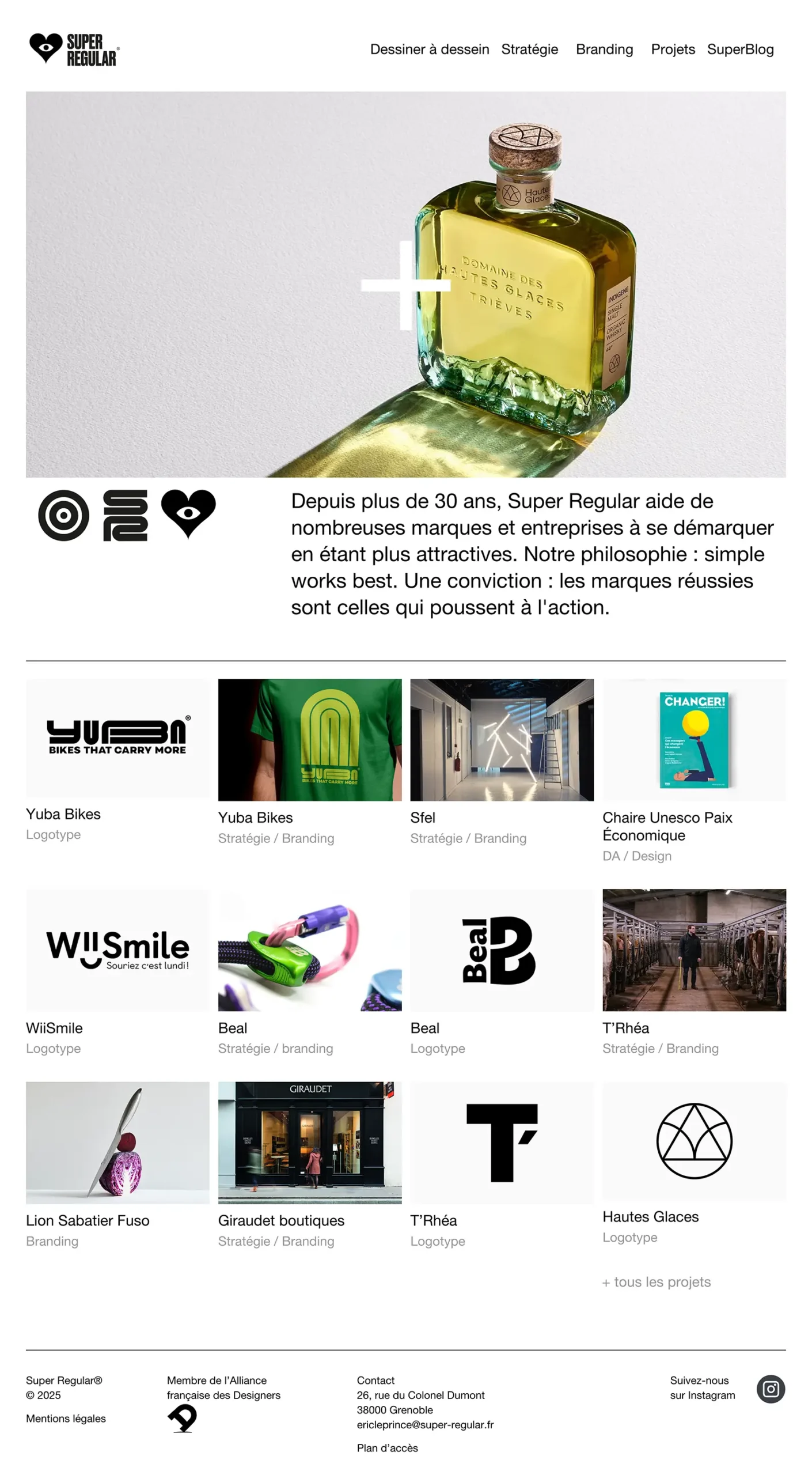 Nouveau site Internet WordPress pour Super Regular