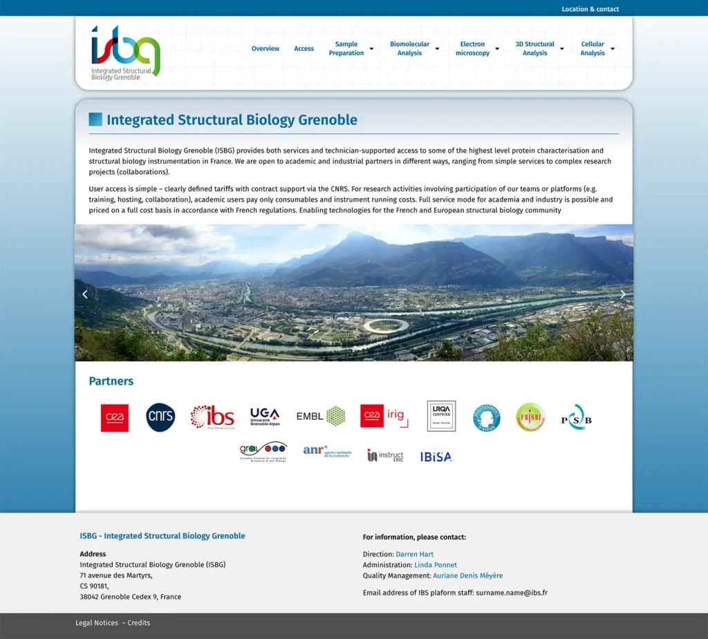 Nouveau site Internet ISBG en 2025