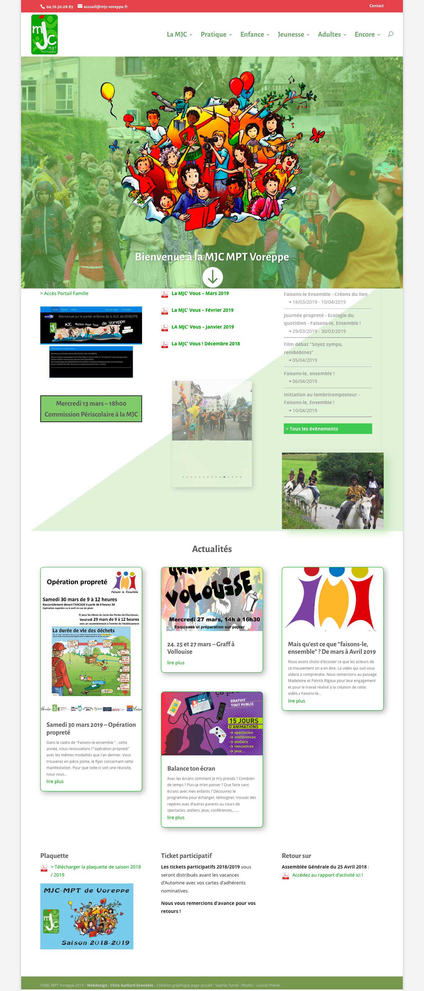 MJC Voreppe webdesign