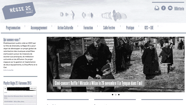 Regie 2C site dynamique