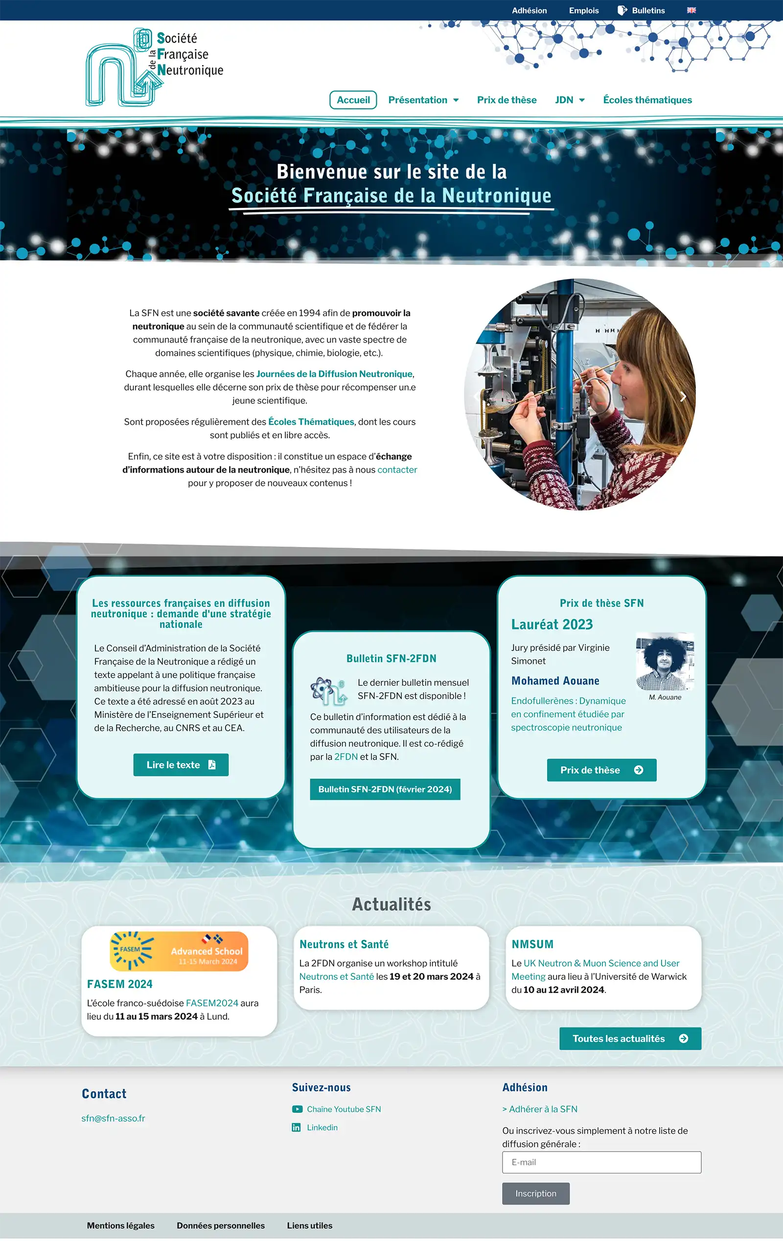 Creation de sites Internet SFN Grenoble
