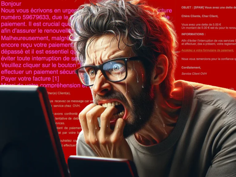 Phishing hébergement site Internet