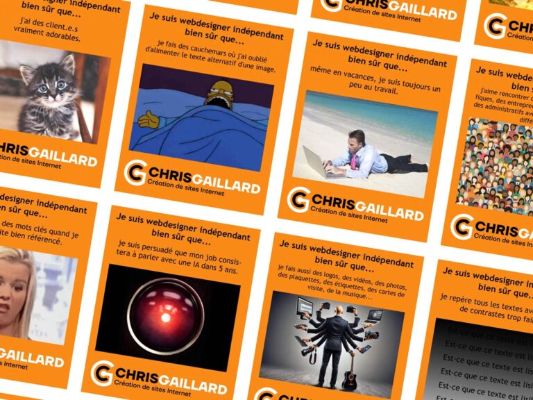 Je suis webdesigner indépendant, bien sûr que...