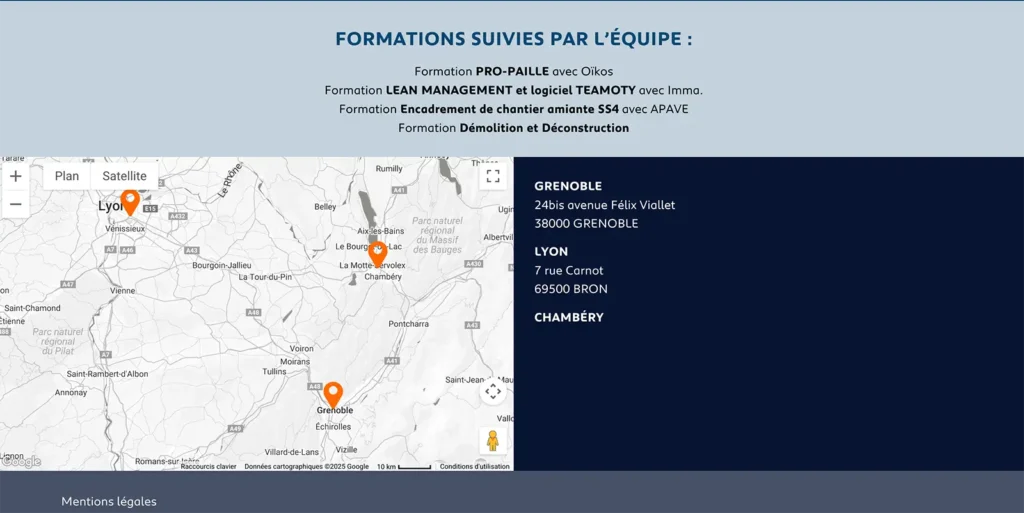 Création du site Internet professionnel Maréal