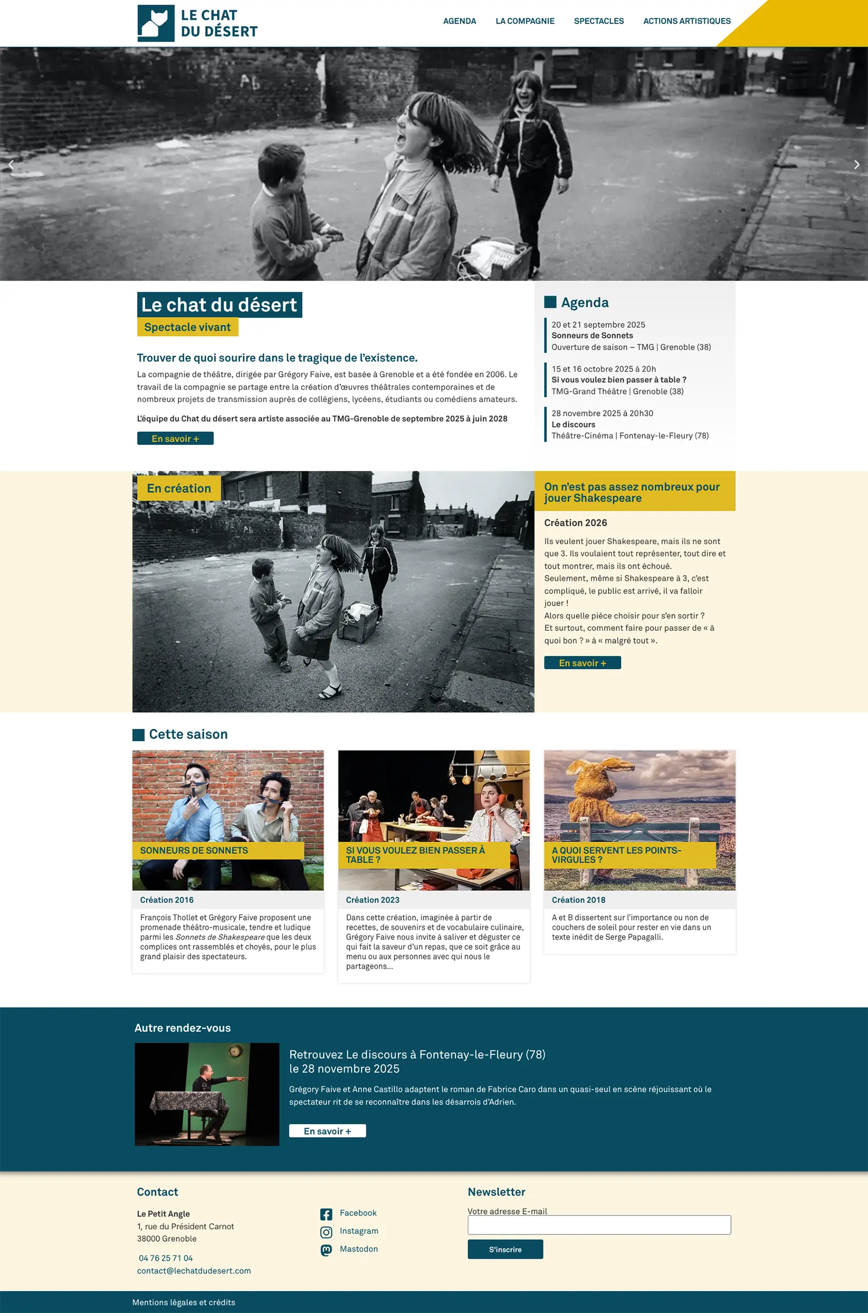 Site Internet Chat du désert