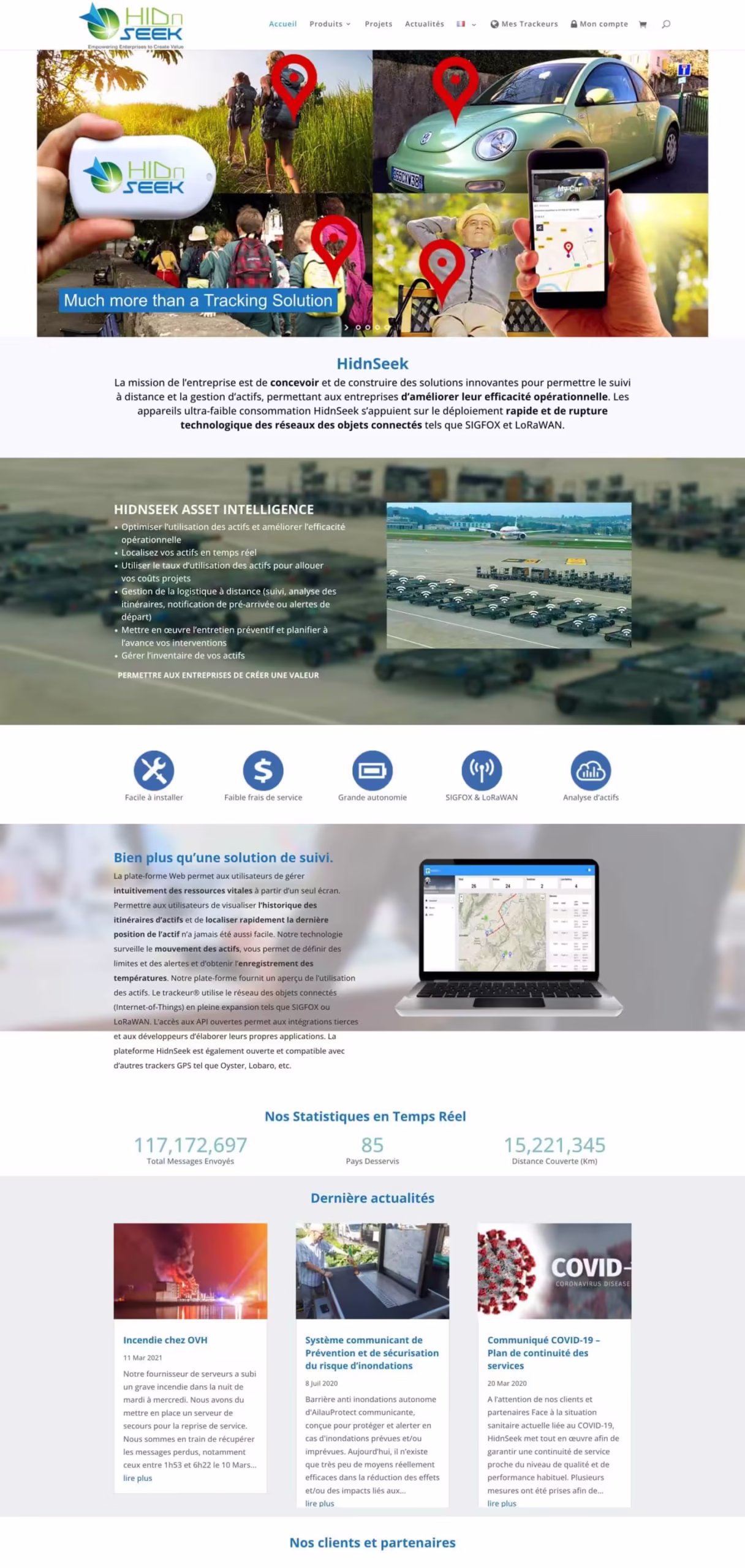 Site Internet HidnSeek WordPress