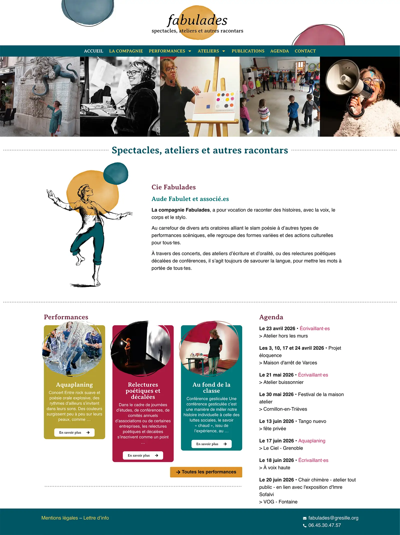 Création du site Internet Fabulades à Grenoble