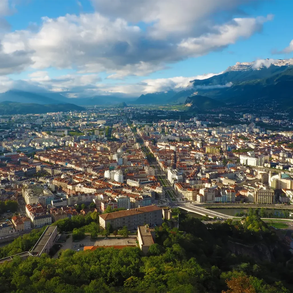 Vue de Grenoble depuis la Bastille